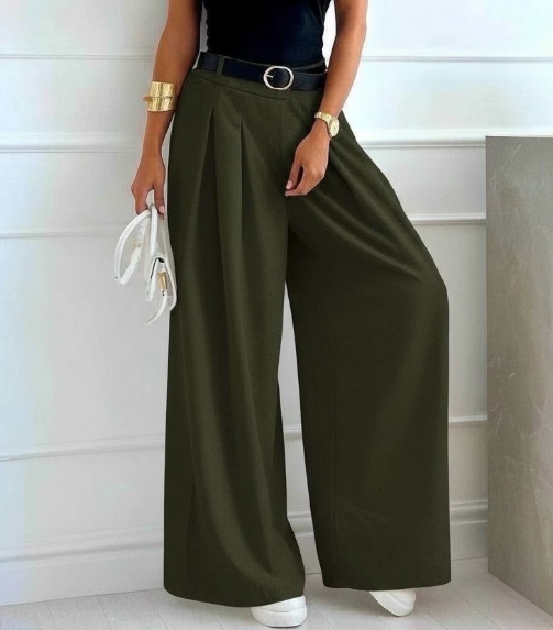 Pantalon magique femme Kaki avec poches