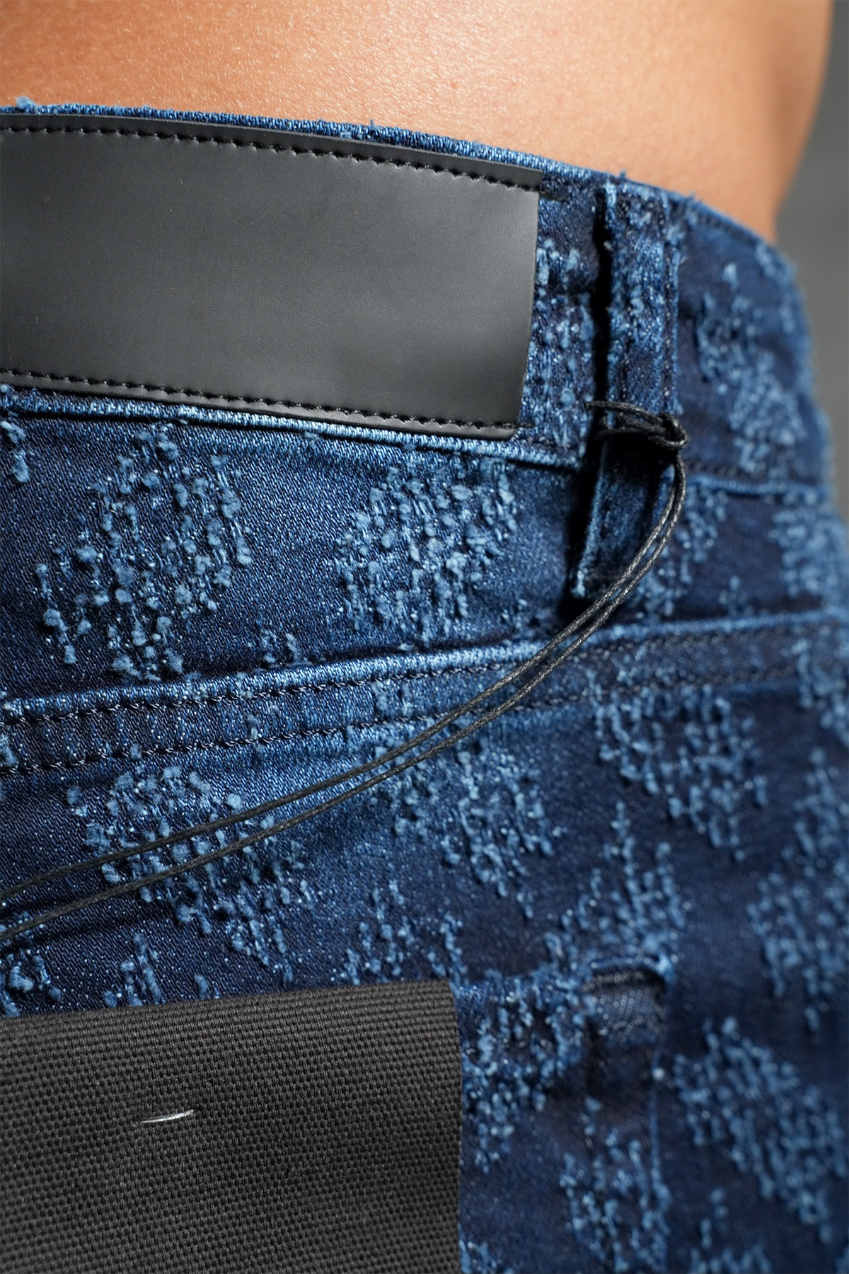 Jeans Texturé Signature Bleu (4)