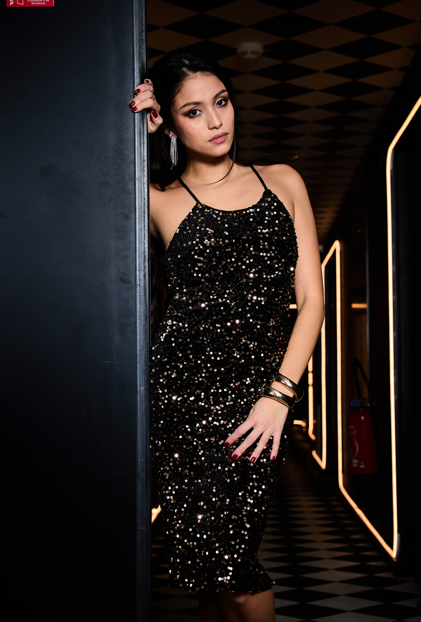 Robe à sequins Gold Night (4)