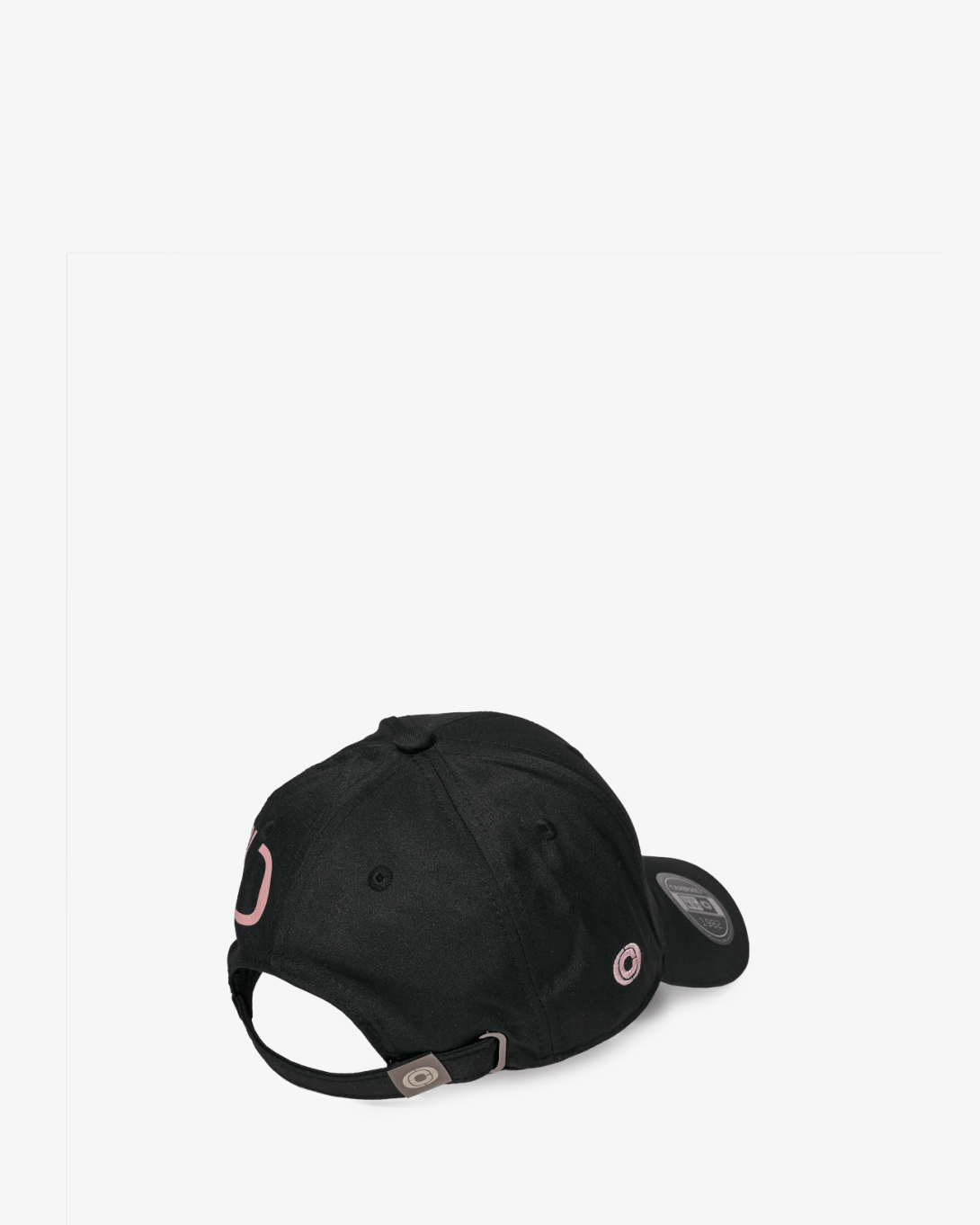 Casquette CHABRAND Noir Rose logo latéral contrasté (4)
