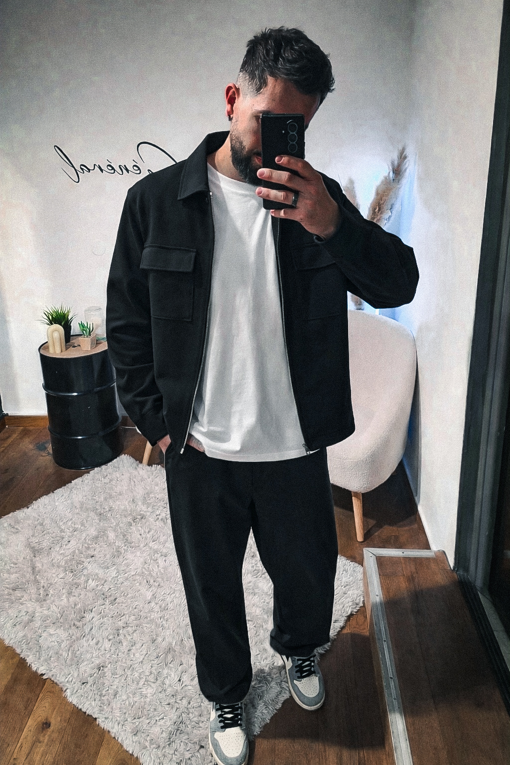 Ensemble URBAN ZIP Noir veste et pantalon