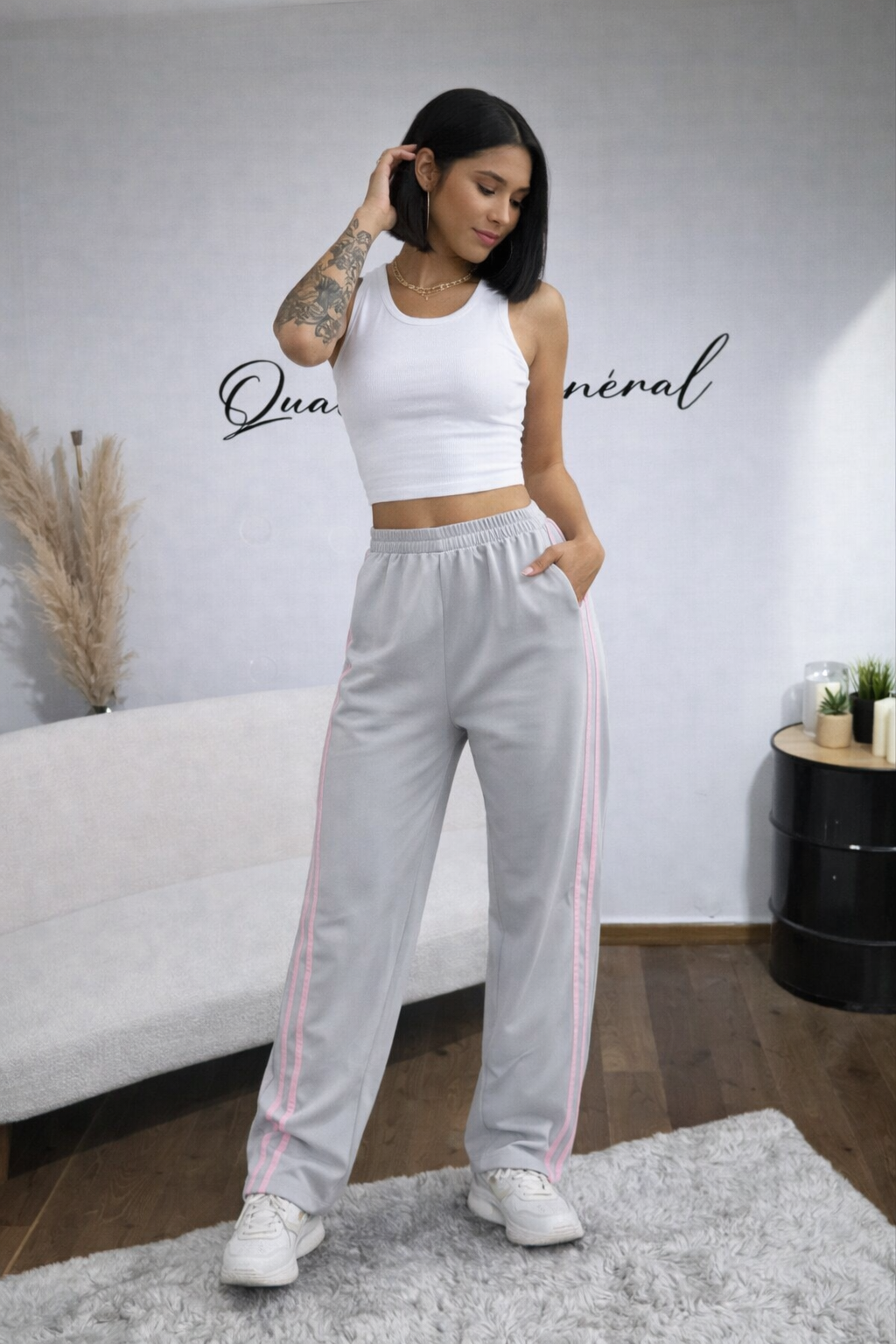 Pantalon Gris MILANO STRIPES