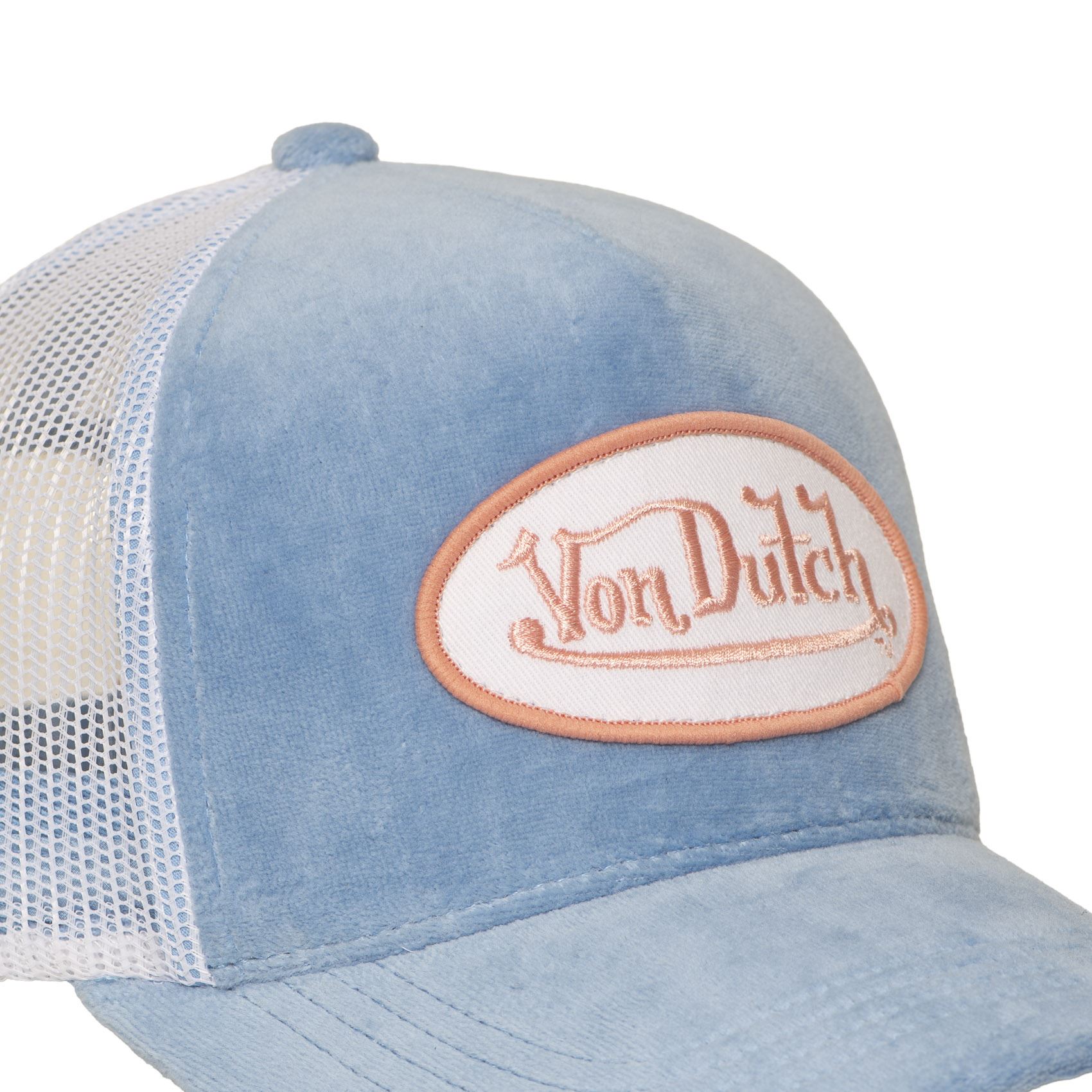Casquette Von Dutch KYLIE velours Bleu (5)