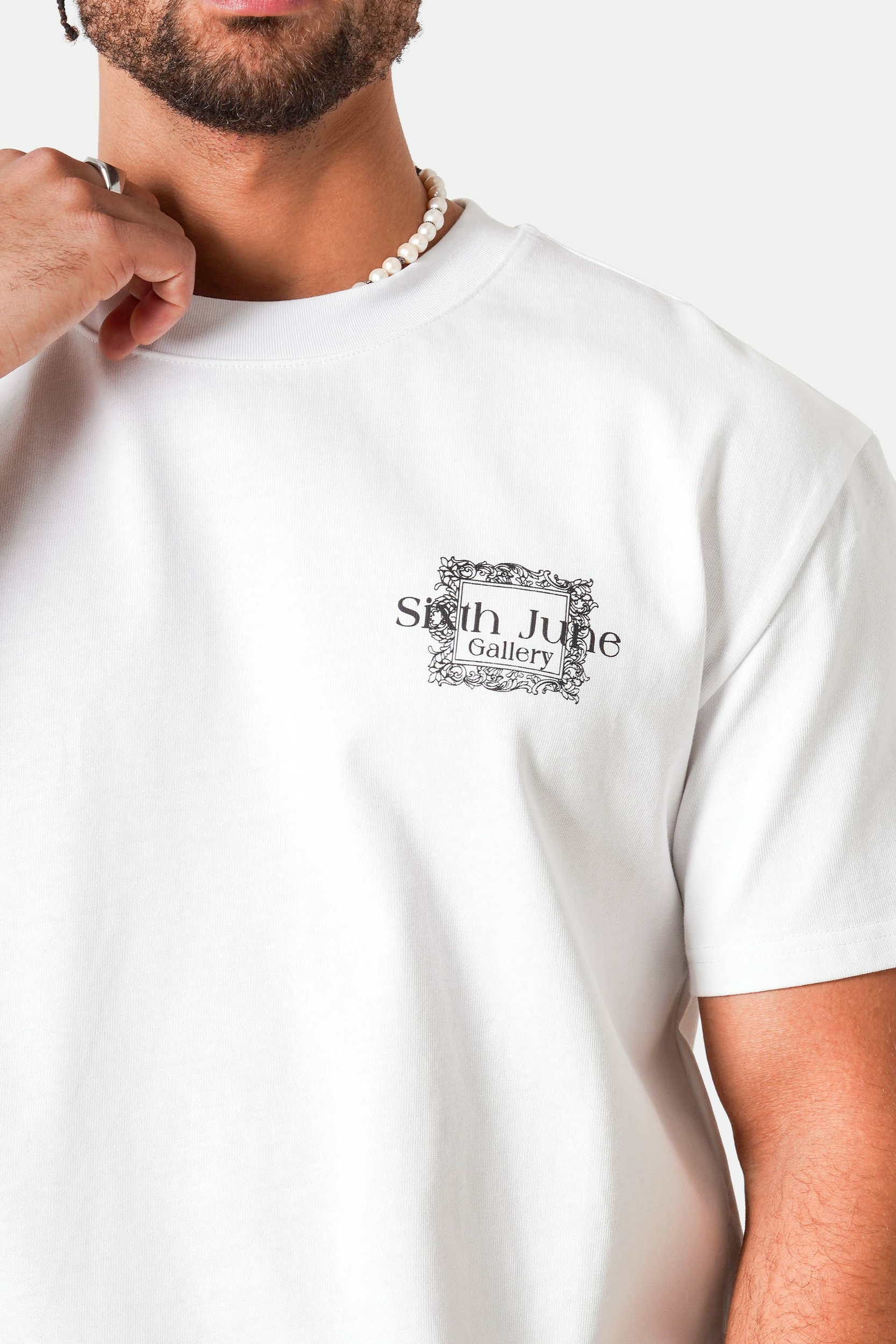 Tee-shirt LOUVRE SIXTH JUNE blanc (4)