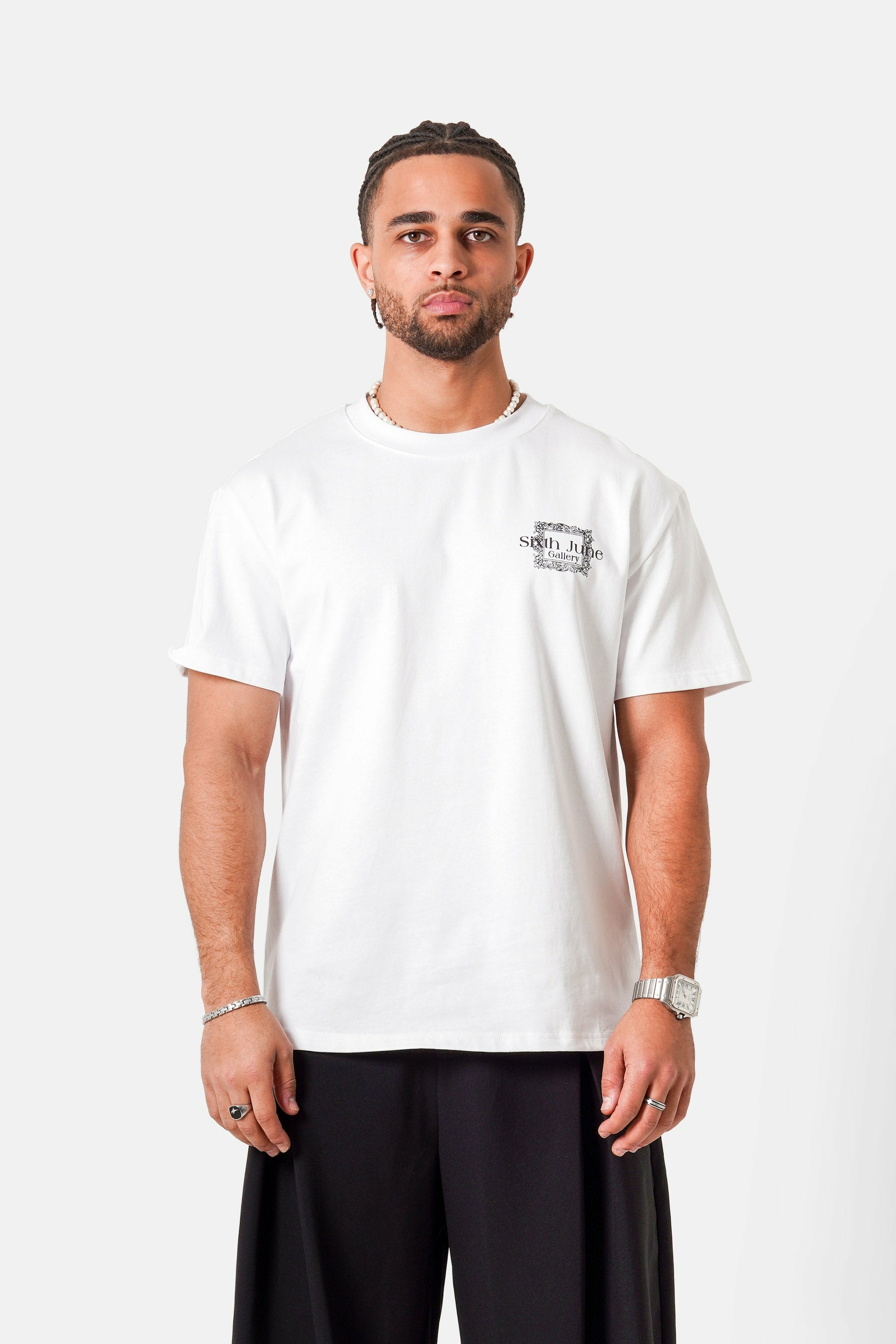 Tee-shirt LOUVRE SIXTH JUNE blanc (2)