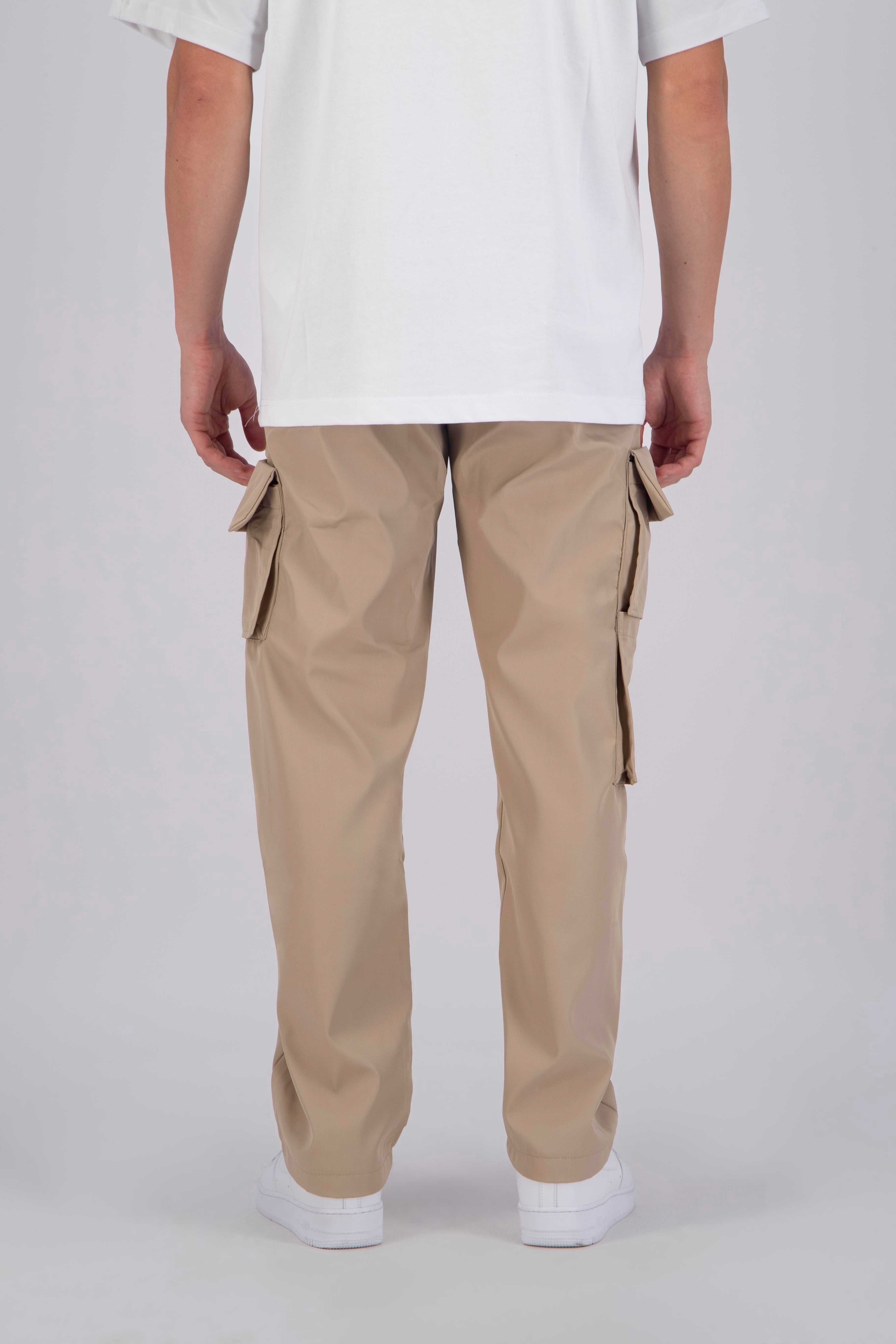 Pantalon cargo Beige homme streetwear (1)