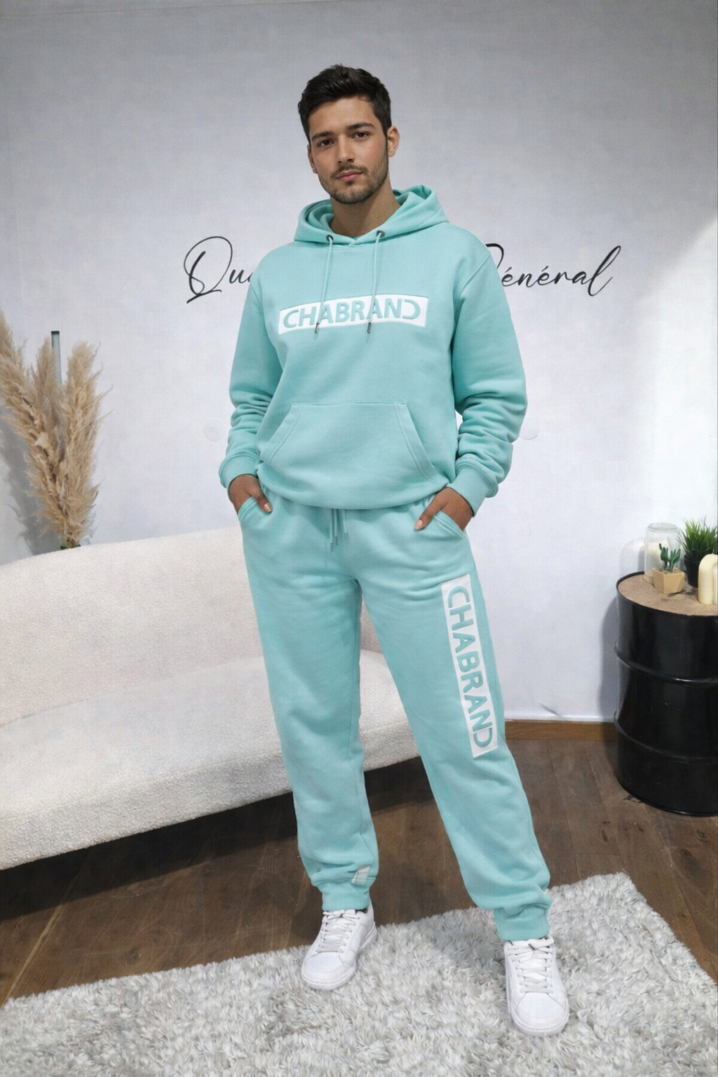 Ensemble jogging Noir CHABRAND confort streetwear (2)