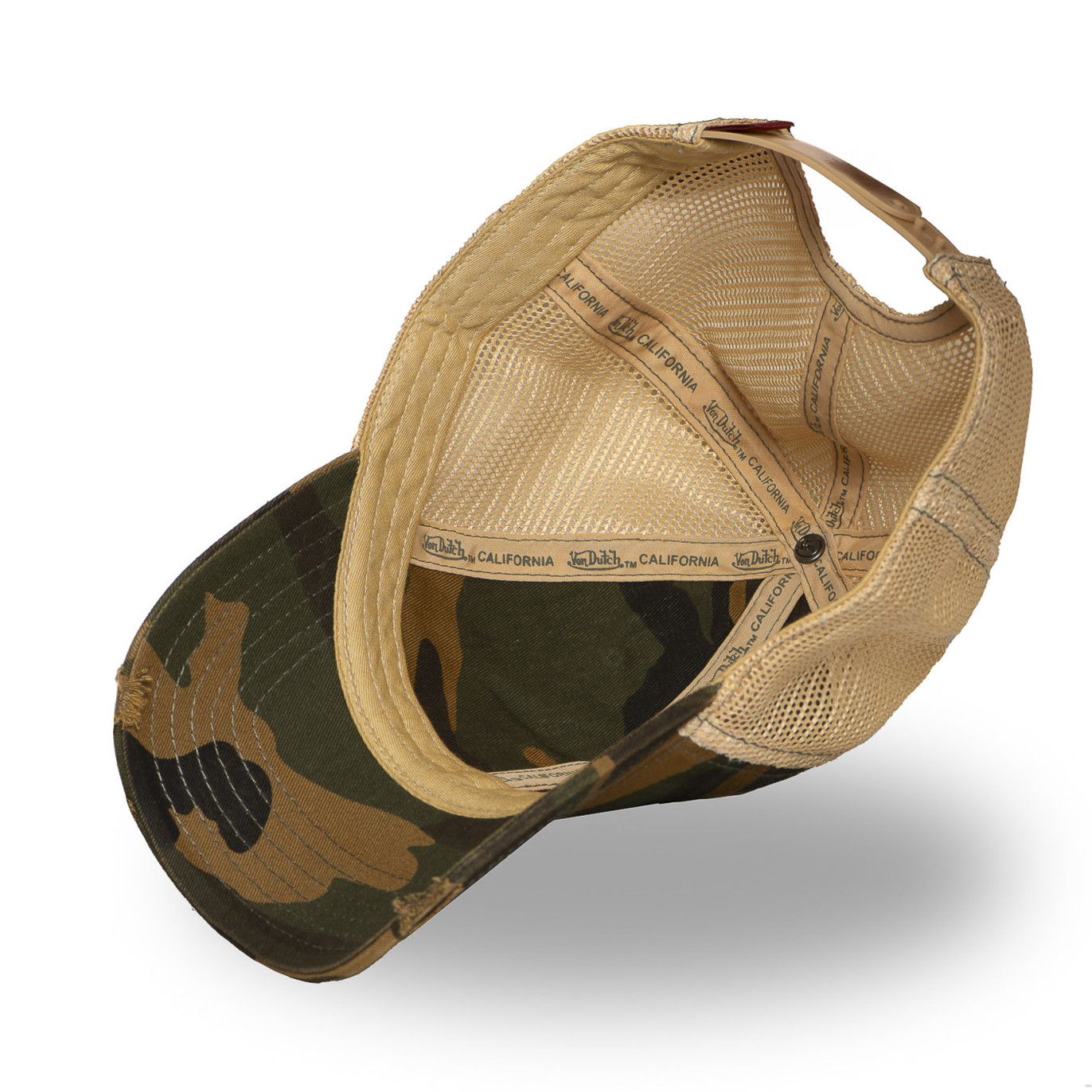 Von Dutch casquette trucker MAC kaki camouflage effet usé (6)