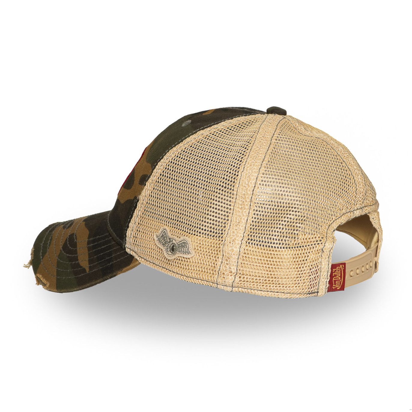 Von Dutch casquette trucker MAC kaki camouflage effet usé (5)