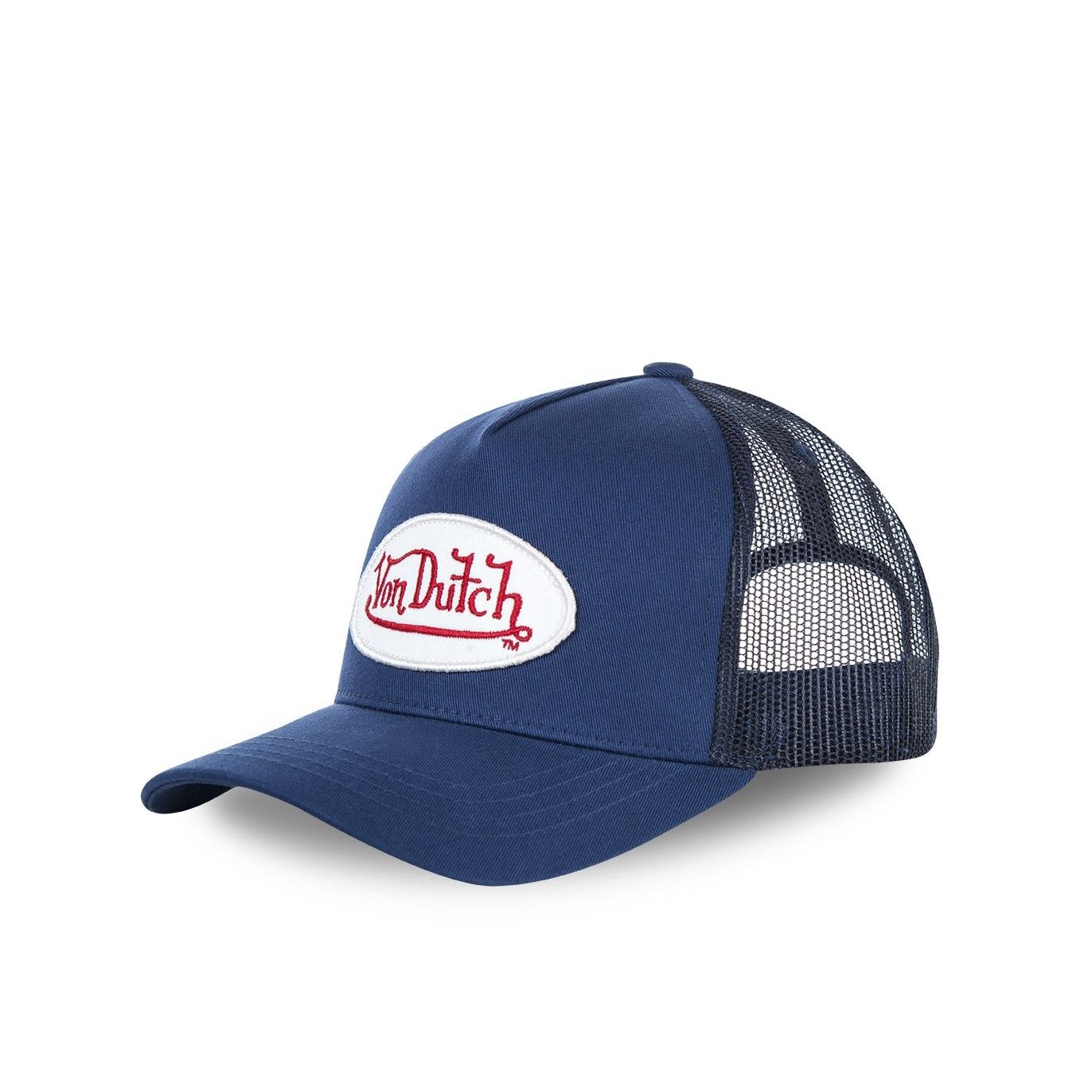 Von Dutch casquette trucker MARIN bleue effet usé (1)