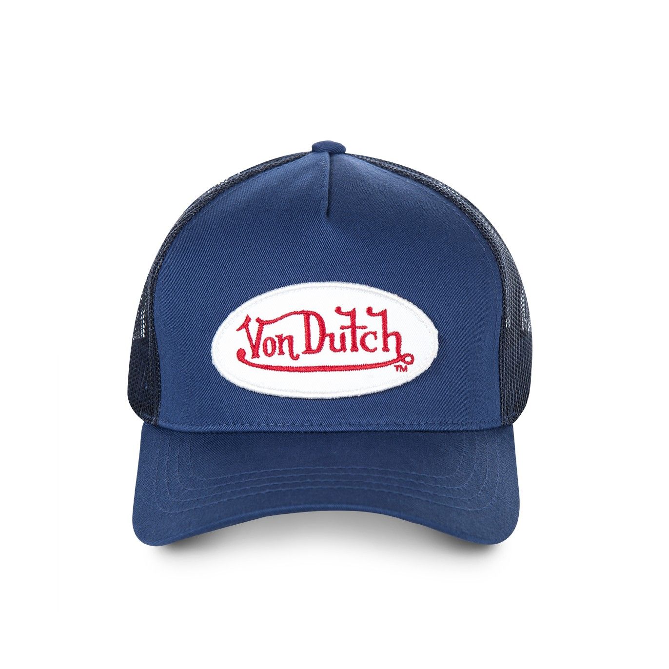 Von Dutch casquette trucker MARIN bleue effet usé (2)
