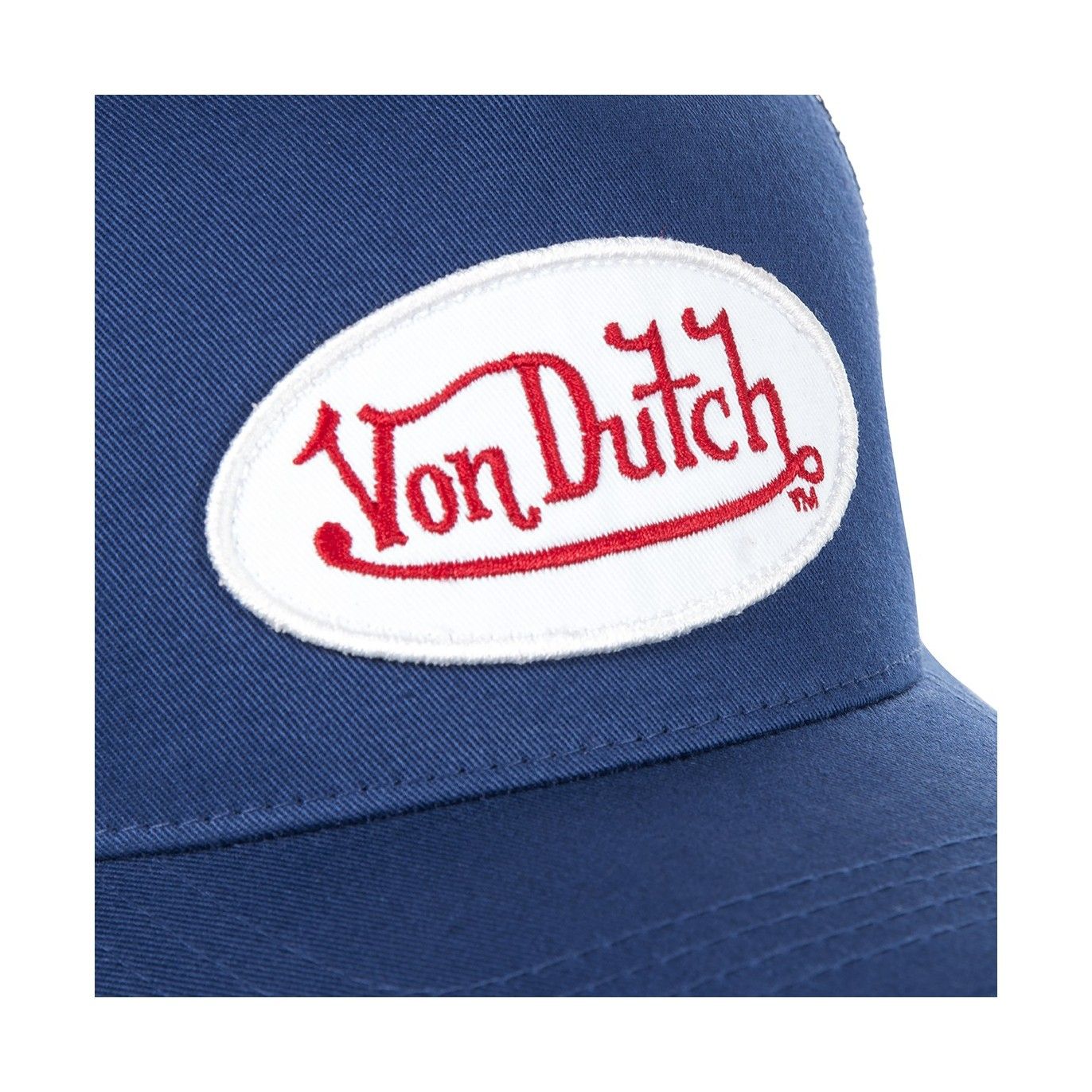Von Dutch casquette trucker MARIN bleue effet usé (3)