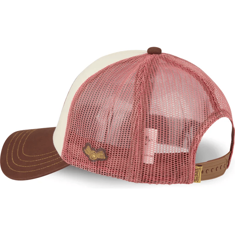 Casquette Von Dutch SURF09 Paradise Trucker beige marron (2)