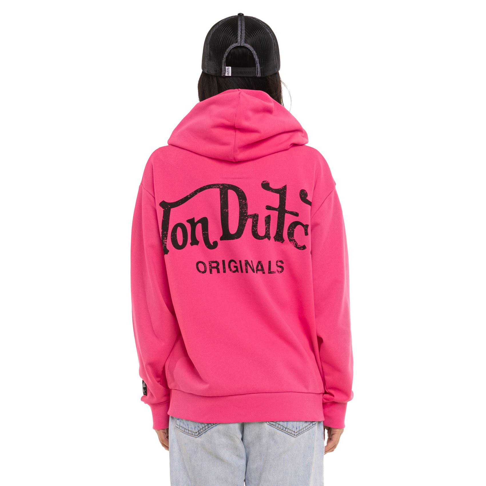 Sweat à capuche KRISTEN Von Dutch rose logo dos Originals (6)