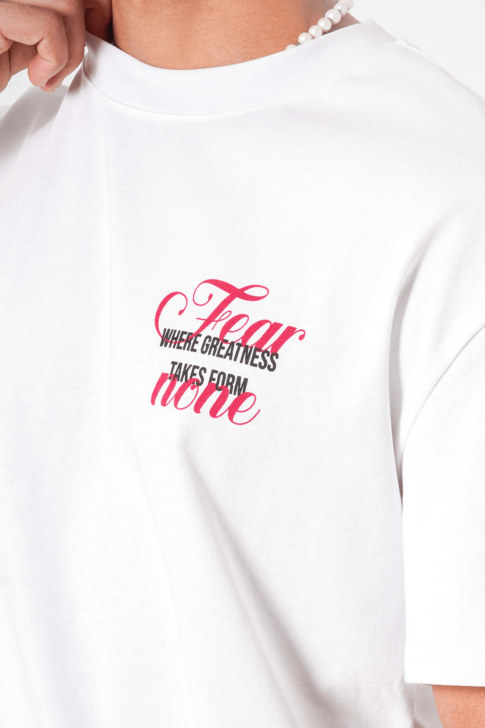 T-shirt blanc Sixth June Fear None (1)