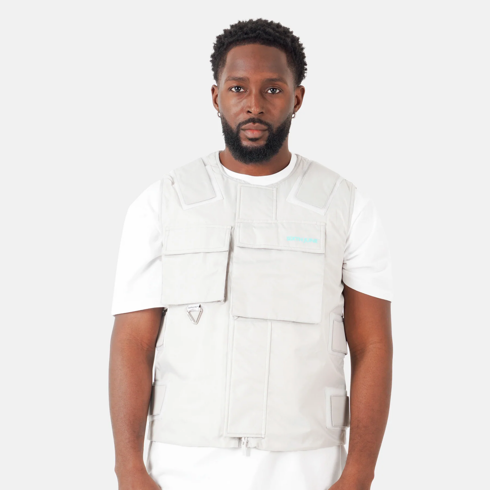 Gilet utility Sixth June Gris clair
