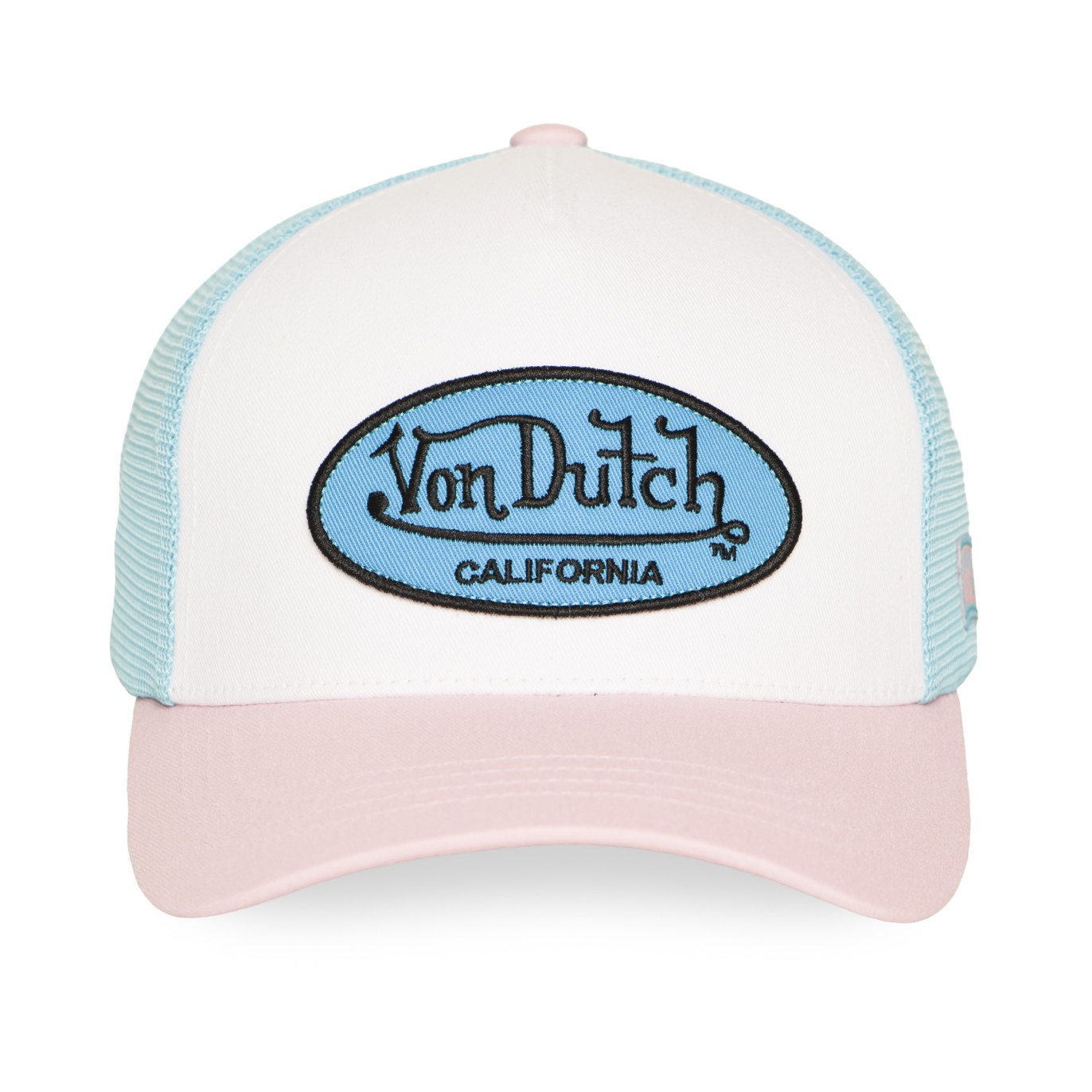 Casquette trucker Von Dutch LOFB39 bleu rose (2)
