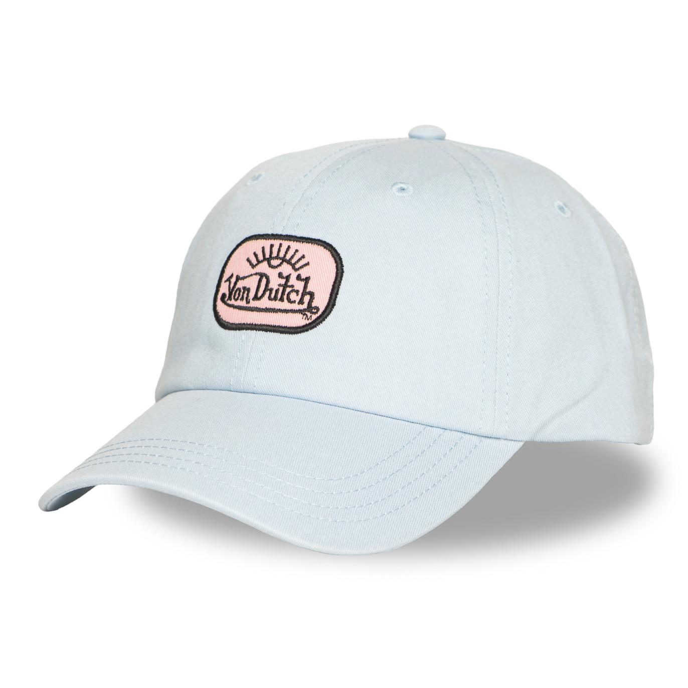 Casquette Von Dutch LOG11 bleu ciel patch brodé (1)
