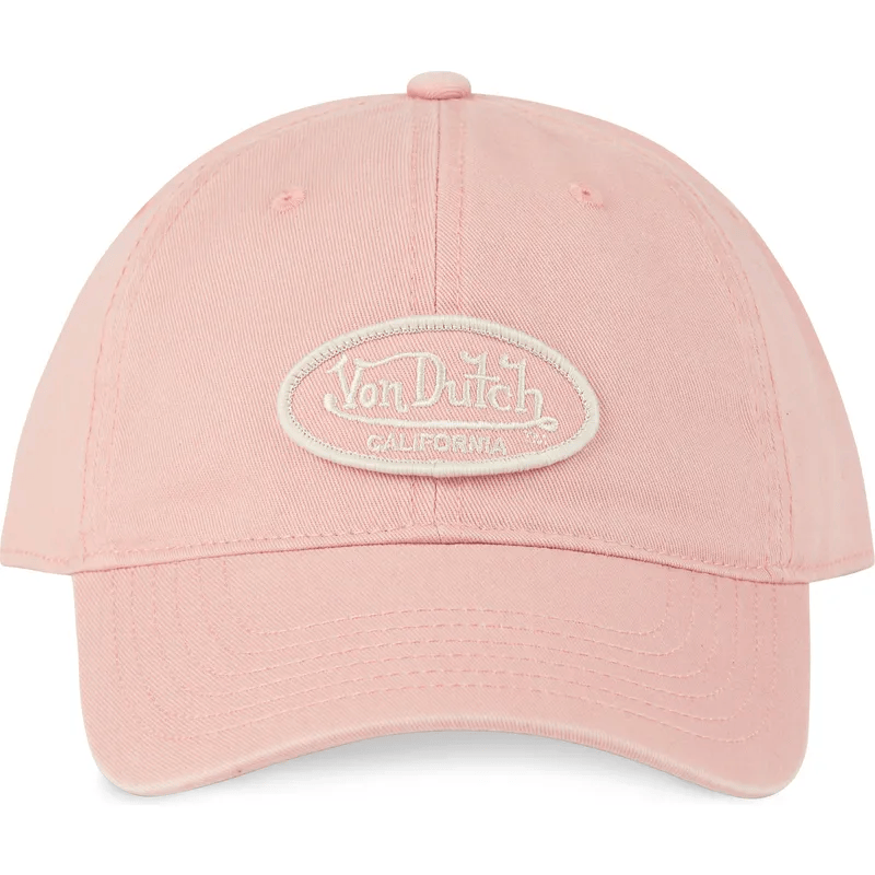 Casquette Von Dutch LOG03 rose pastel minimaliste (2)
