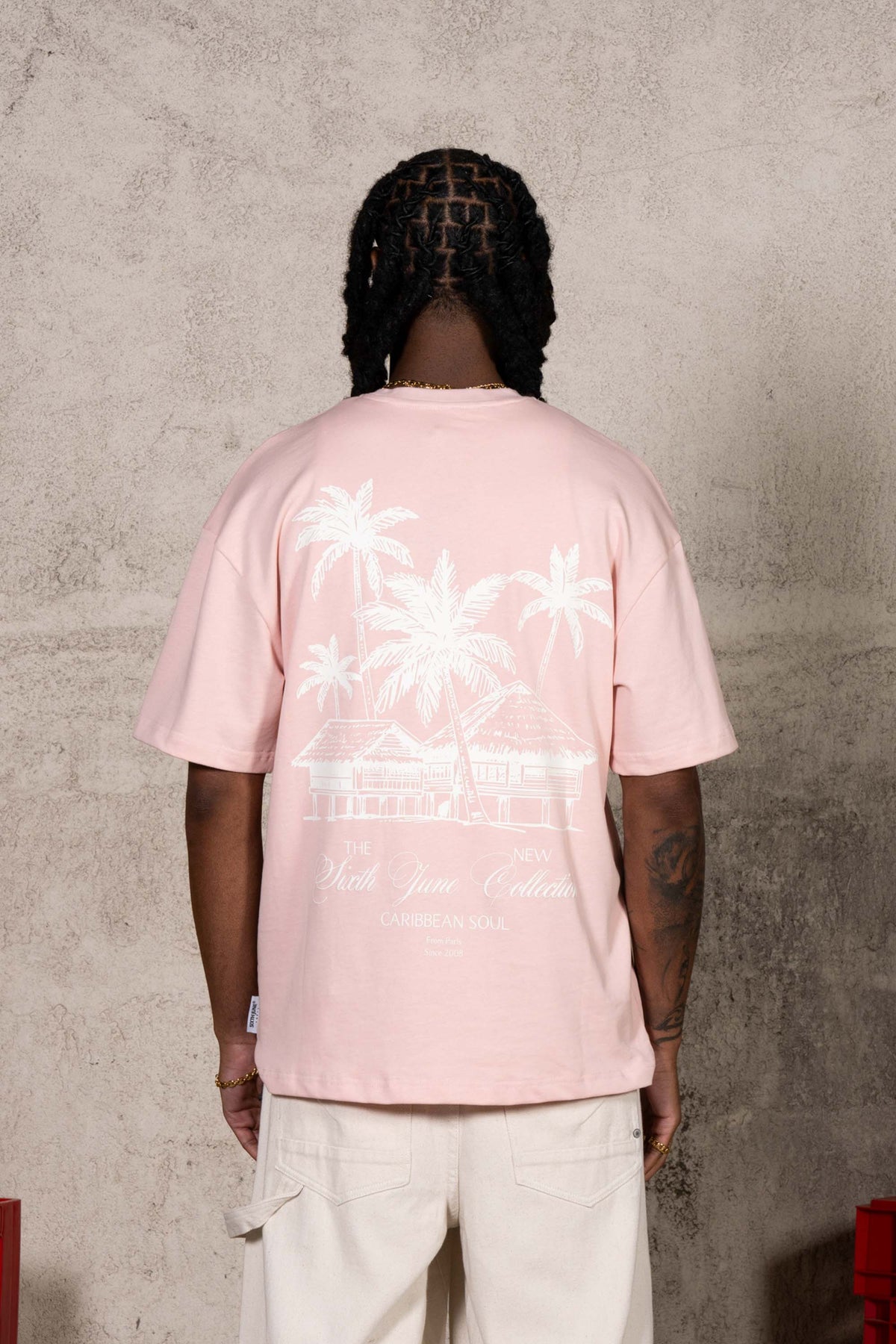 T-shirt Sixth June Rose Poudré Caribbean Soul (2)