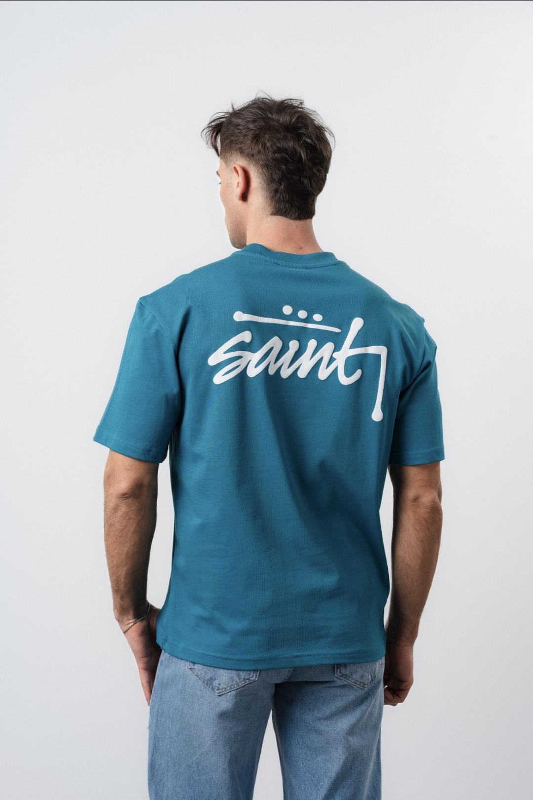 Tee-shirt Vert Canard SAINT Signature (2)