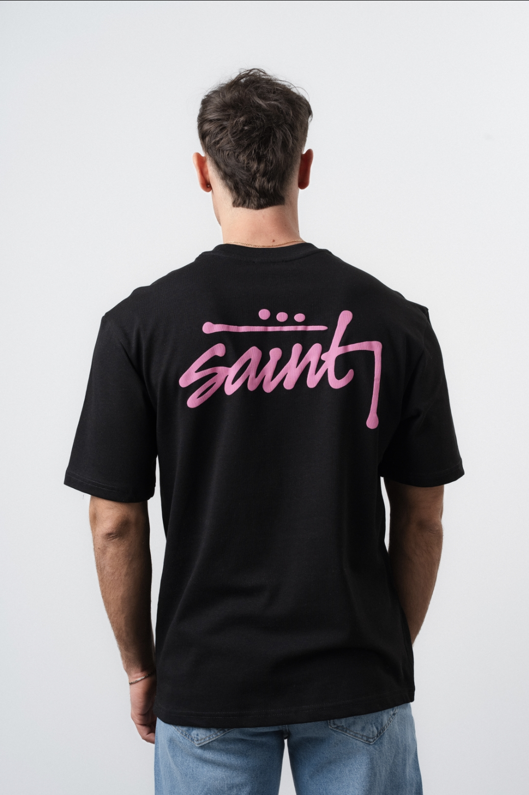 Tee-shirt Noir SAINT Signature (2)
