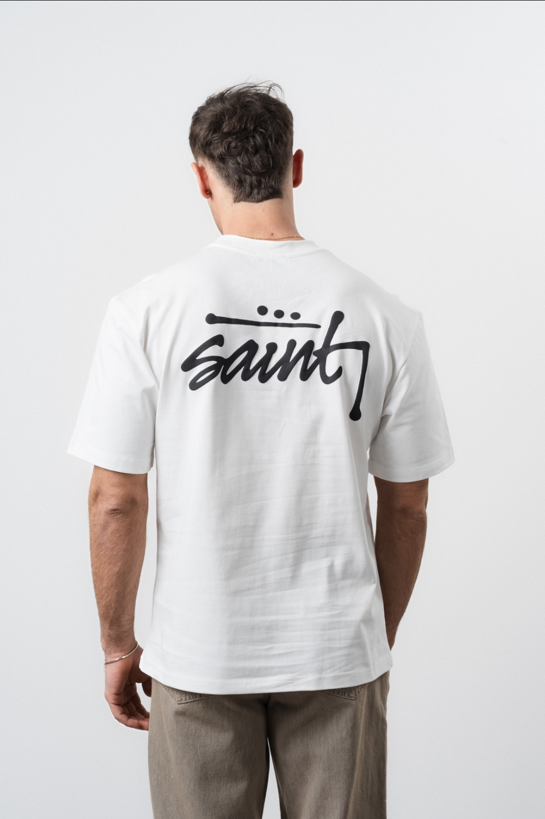 Tee-shirt Blanc SAINT Signature (2)