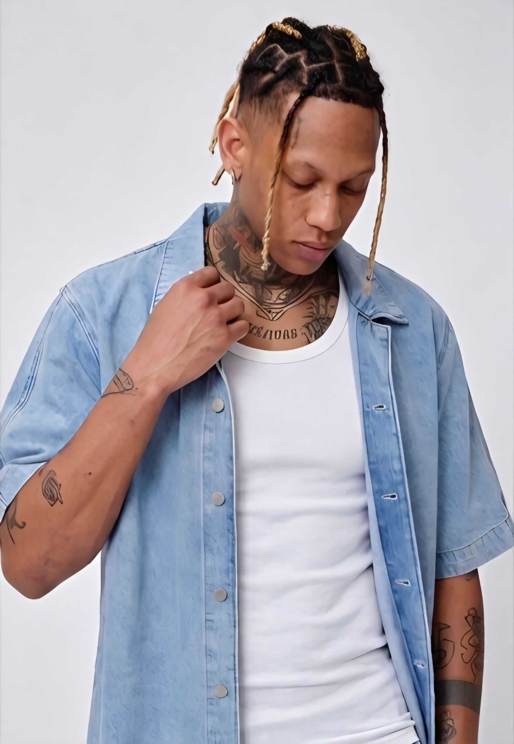 Ensemble Denim Oversize Bleu (1)