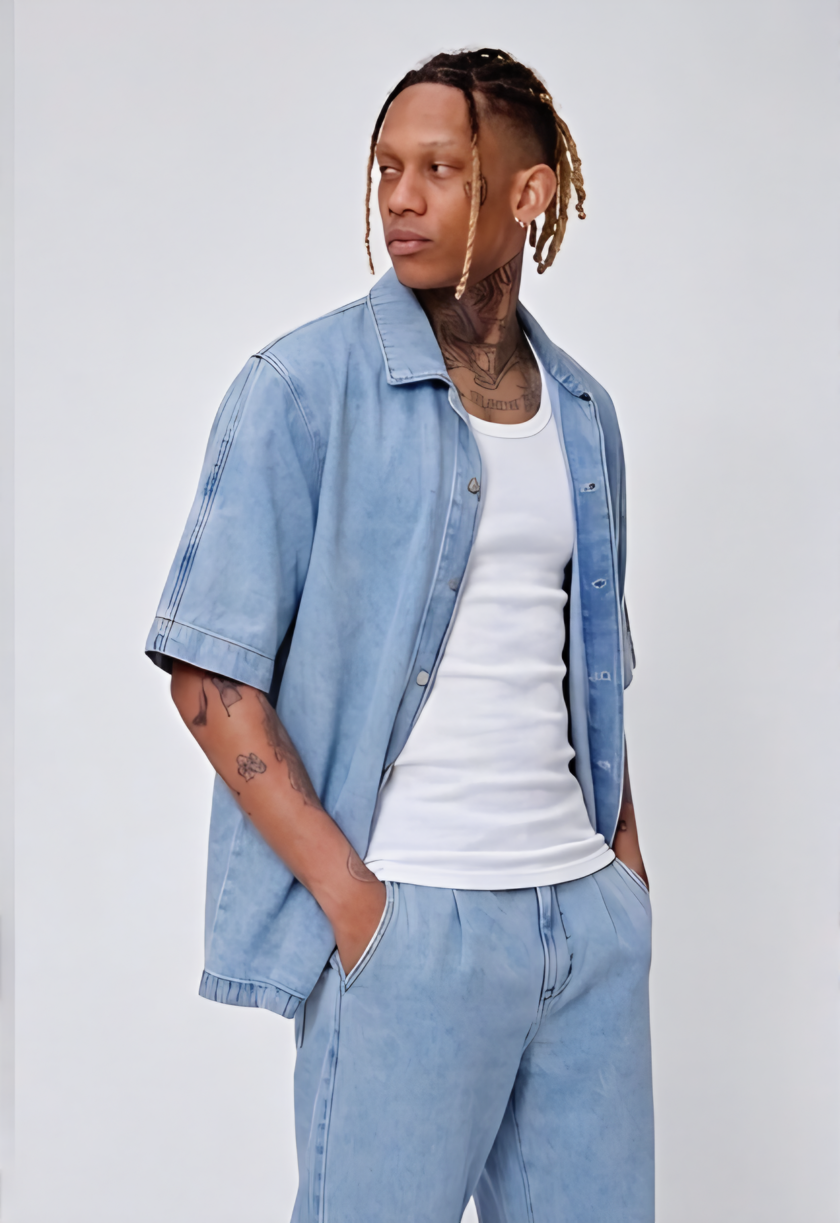 Ensemble Denim Oversize Bleu (4)