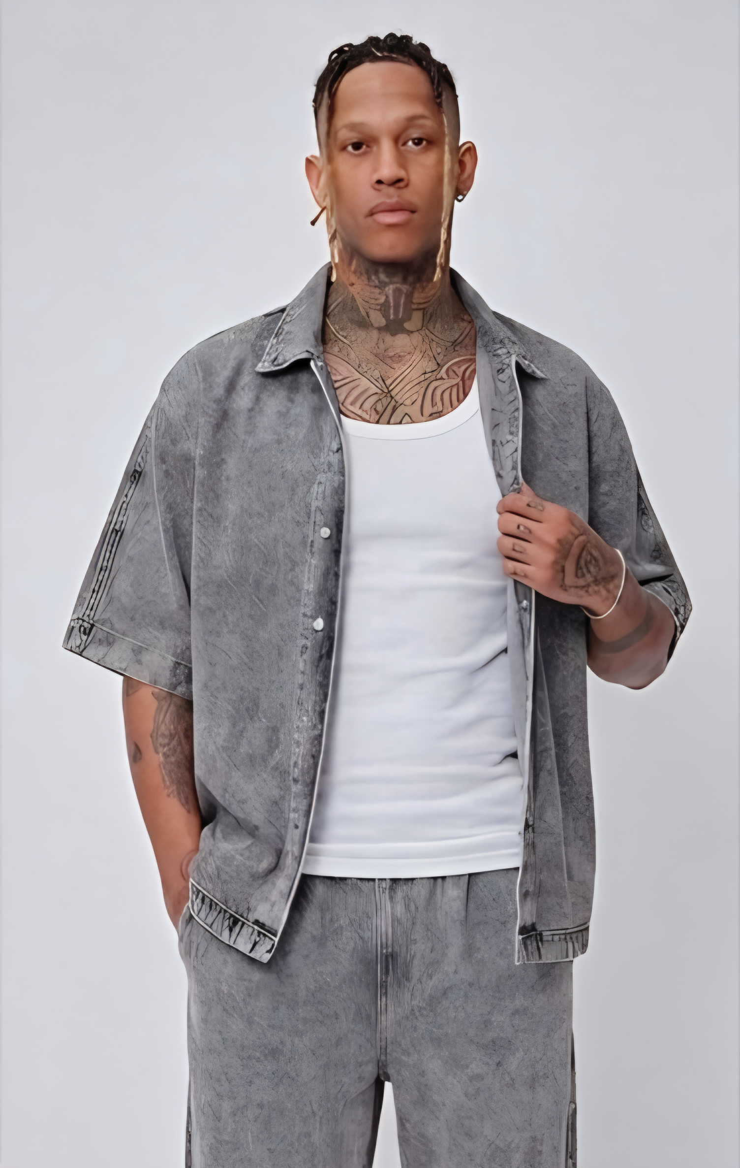 Ensemble Denim Oversize Gris (1)
