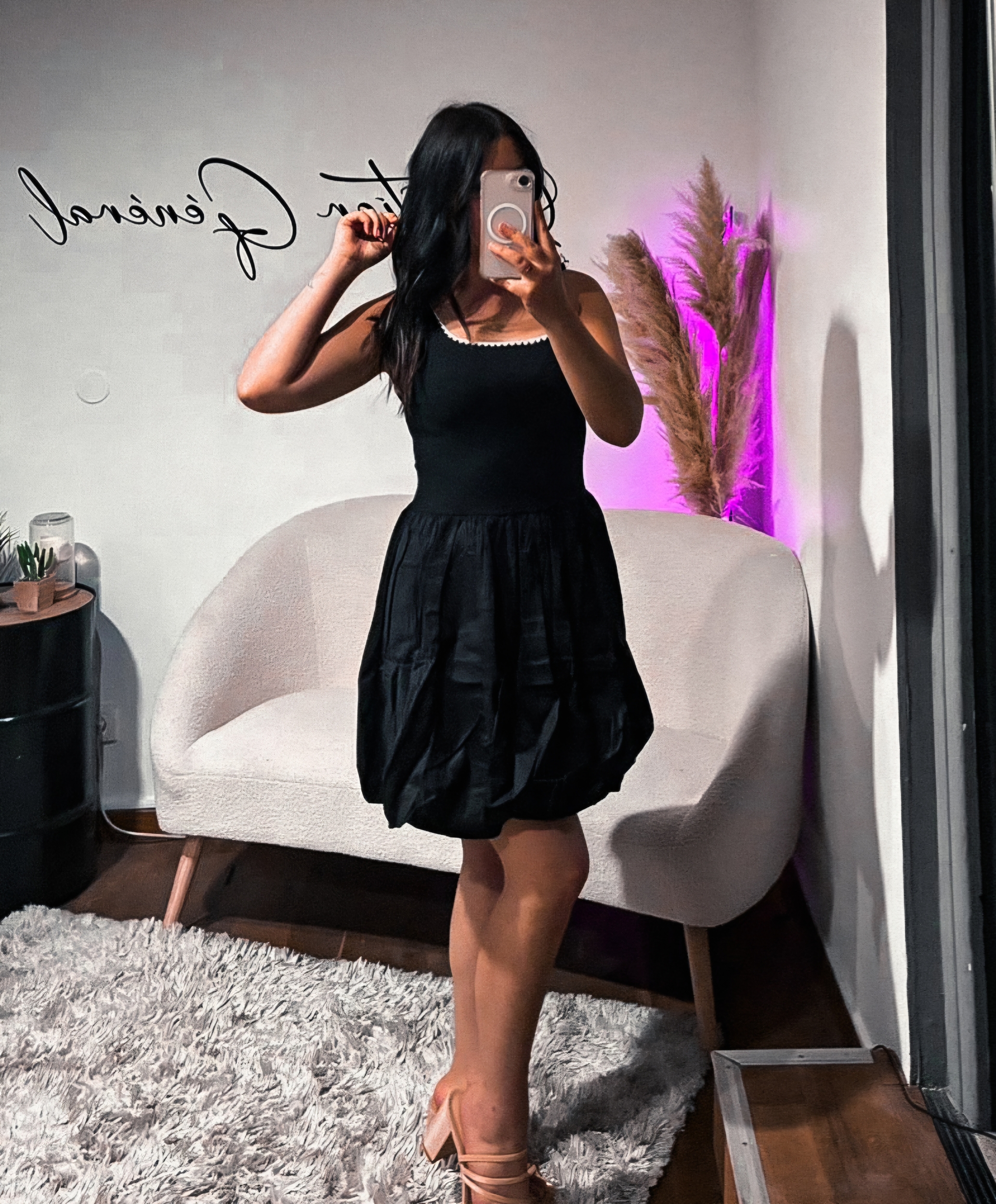 Robe Ballon Noire Made in Italy (2)