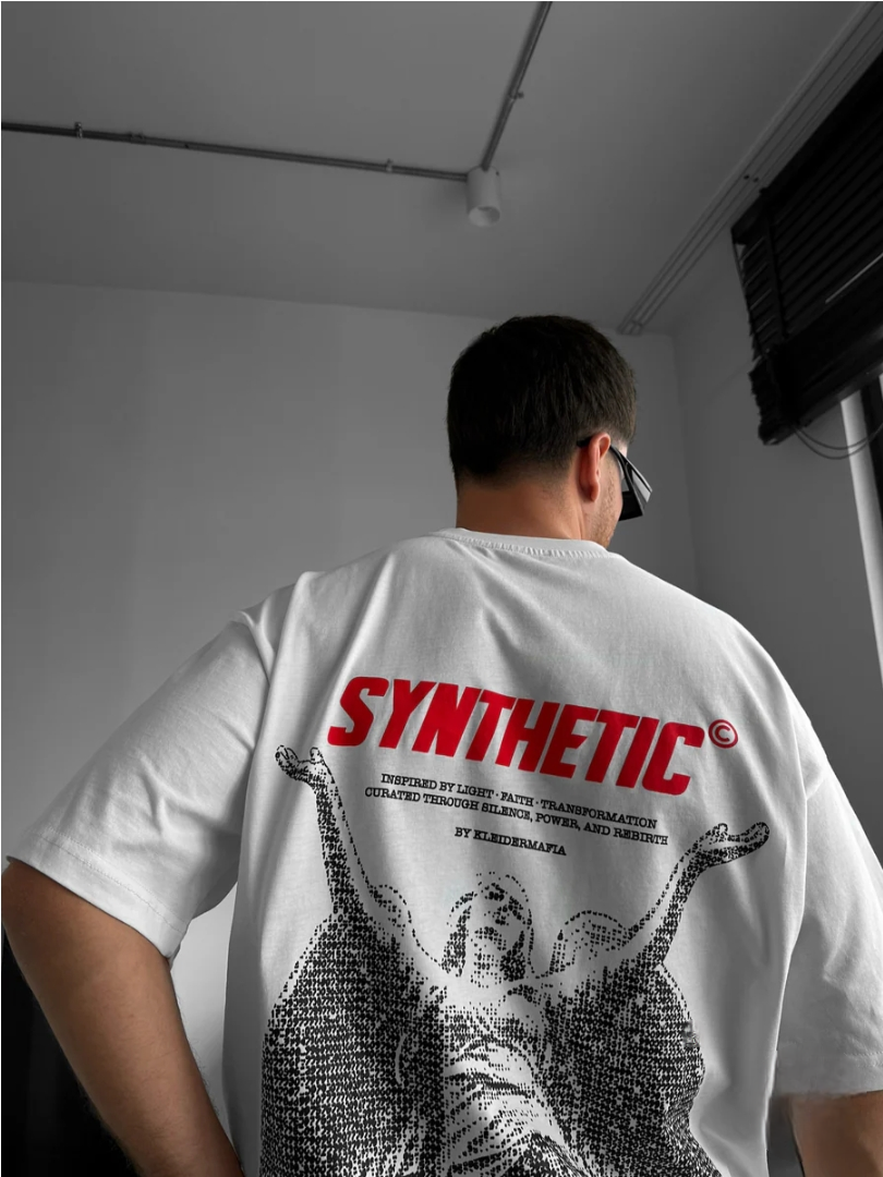 Tee-shirt Oversize Homme Imprimé Angel Streetwear  (3)