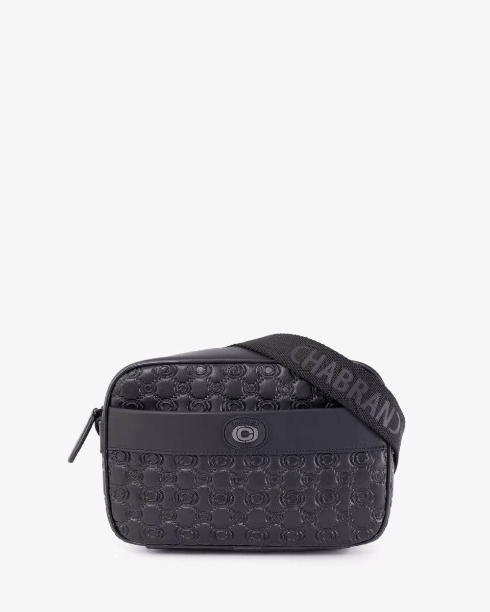 Mini-Sacoche Rift Noir Monogramme Chabrand (1)