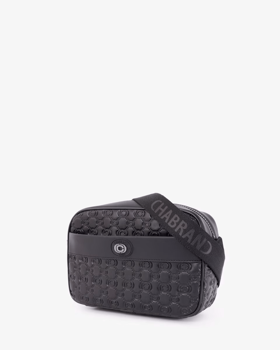 Mini-Sacoche Rift Noir Monogramme Chabrand (2)
