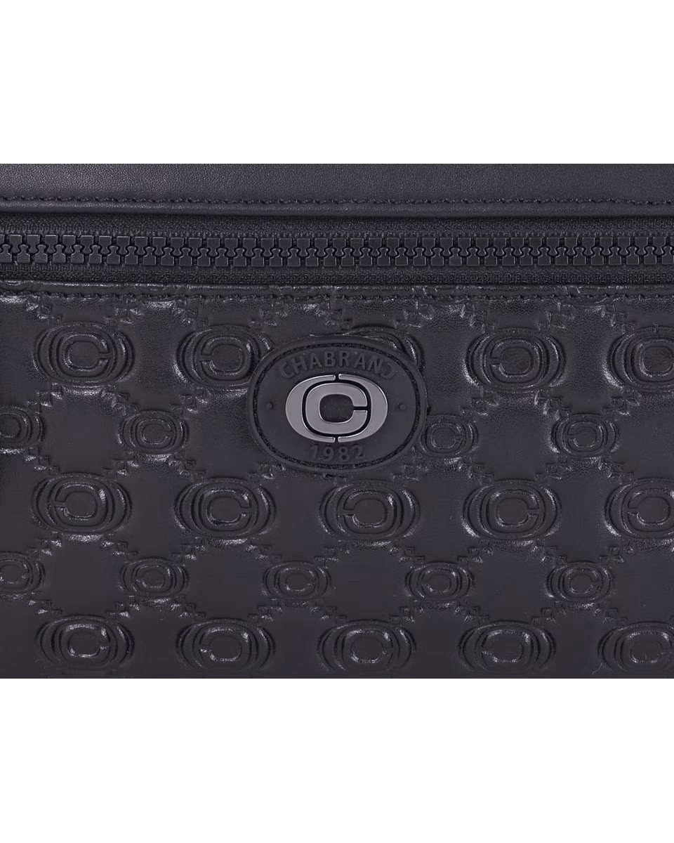 Mini-Sacoche Rift Noir Monogramme Chabrand (3)