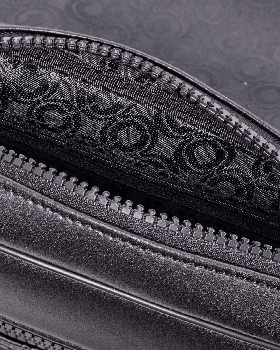 Sacoche Double Rabat Rift Noir Monogramme Chabrand (5)