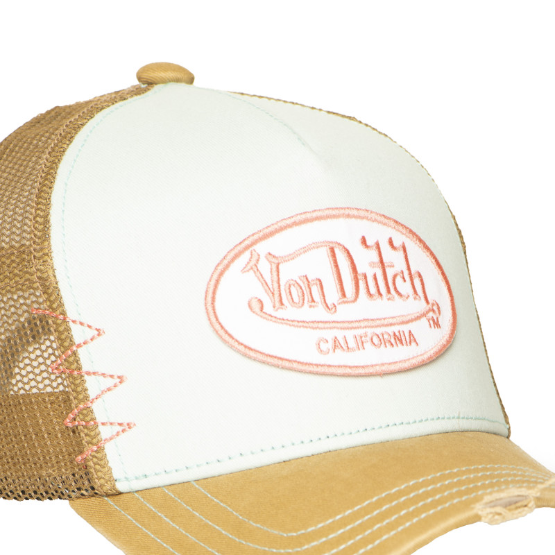 Von Dutch Used11 Casquette Trucker Bleu ciel Beige (3)