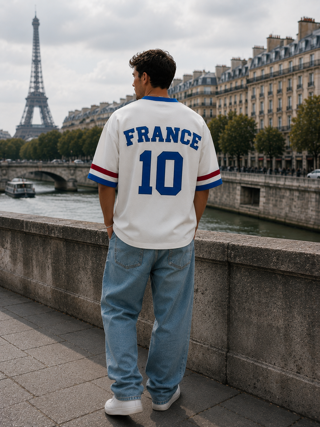 Maillot FRANCE Blanc Lifestyle QG World Collection (1)