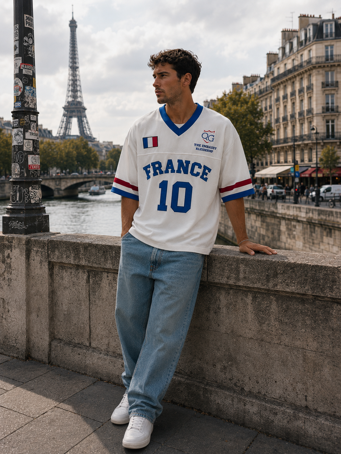 Maillot FRANCE Blanc Lifestyle QG World Collection (2)