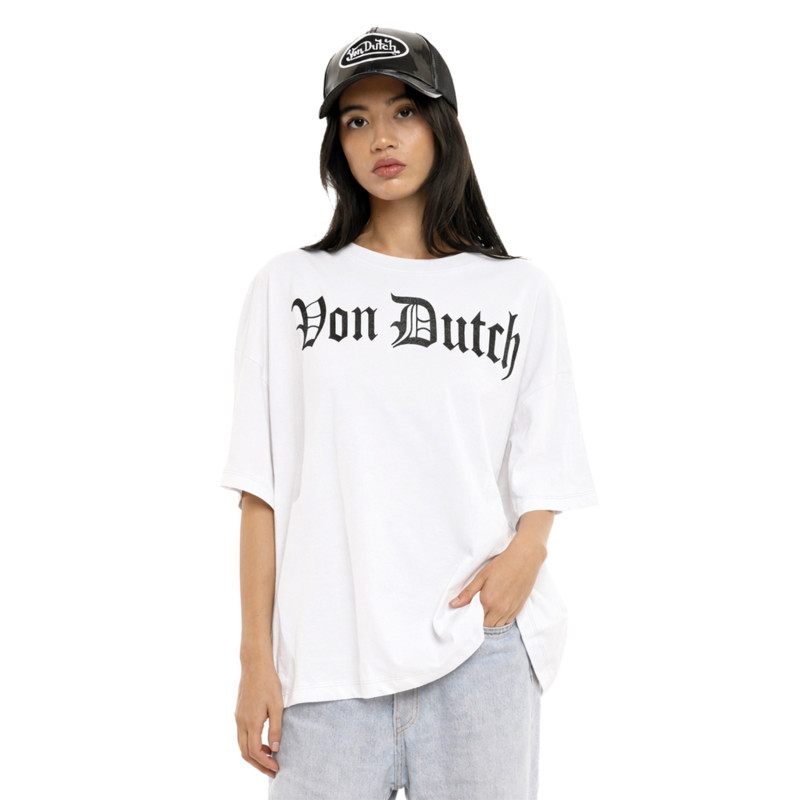 VON DUTCH  VANESS TEE-SHIRT OVERSIZE BLANC (4)