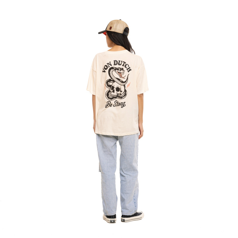 Von Dutch Snake Tee-shirt Écru (2)