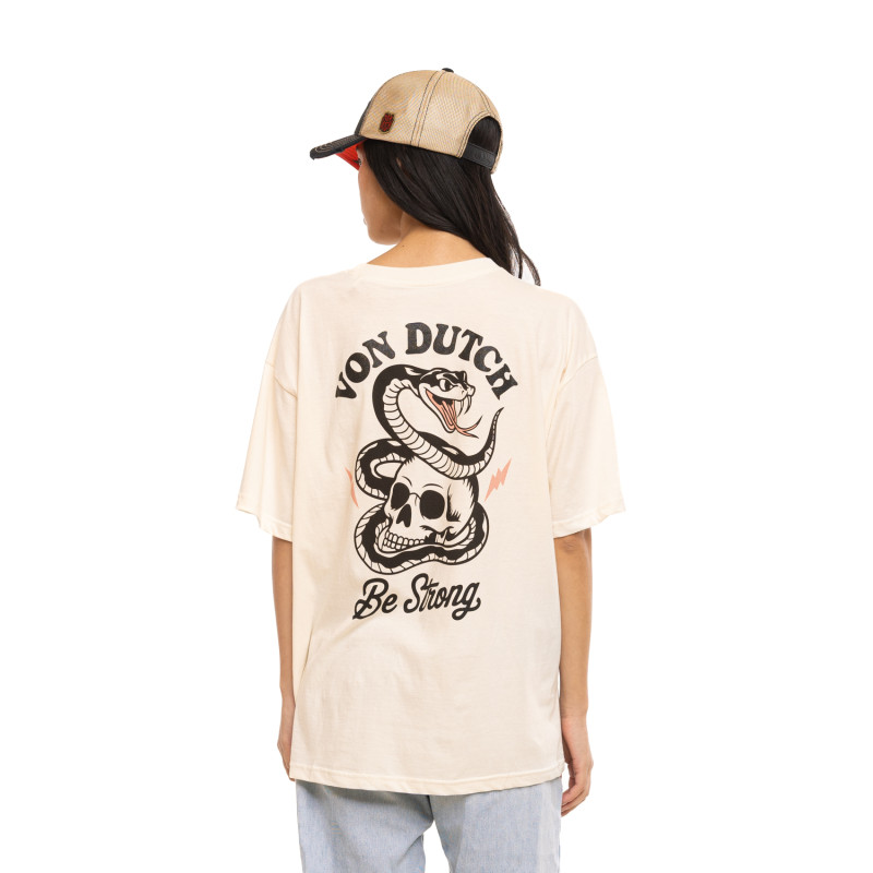Von Dutch Snake Tee-shirt Écru (5)