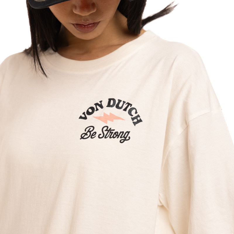 Von Dutch Snake Tee-shirt Écru (4)