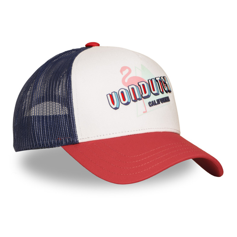 Von Dutch SURF13 Casquette Trucker Rouge Bleu Blanc (3)