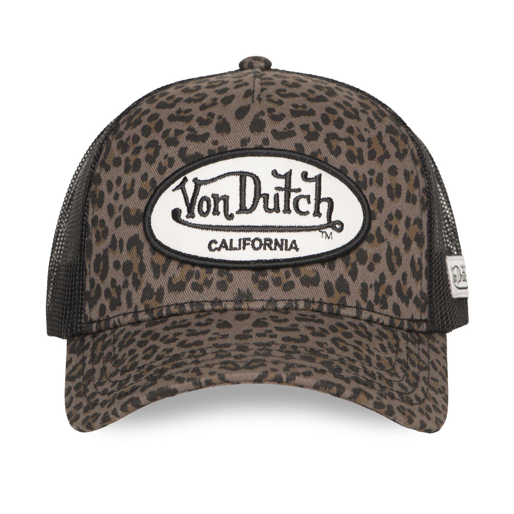 Von Dutch BET Casquette Trucker Léopard Marron Noir (2)
