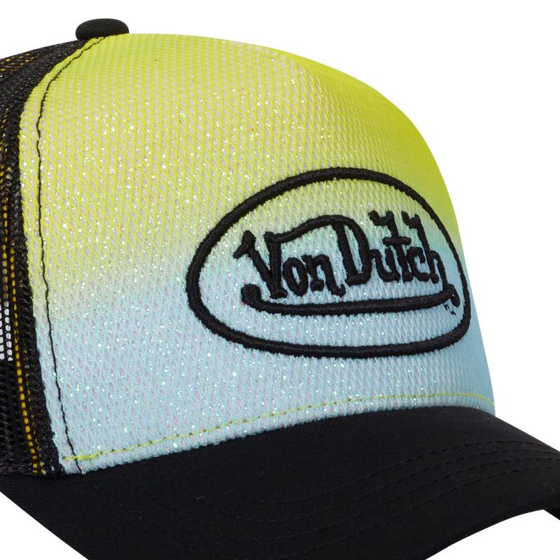 Von Dutch Mesh Casquette Trucker Dégradé Jaune Bleu (1)