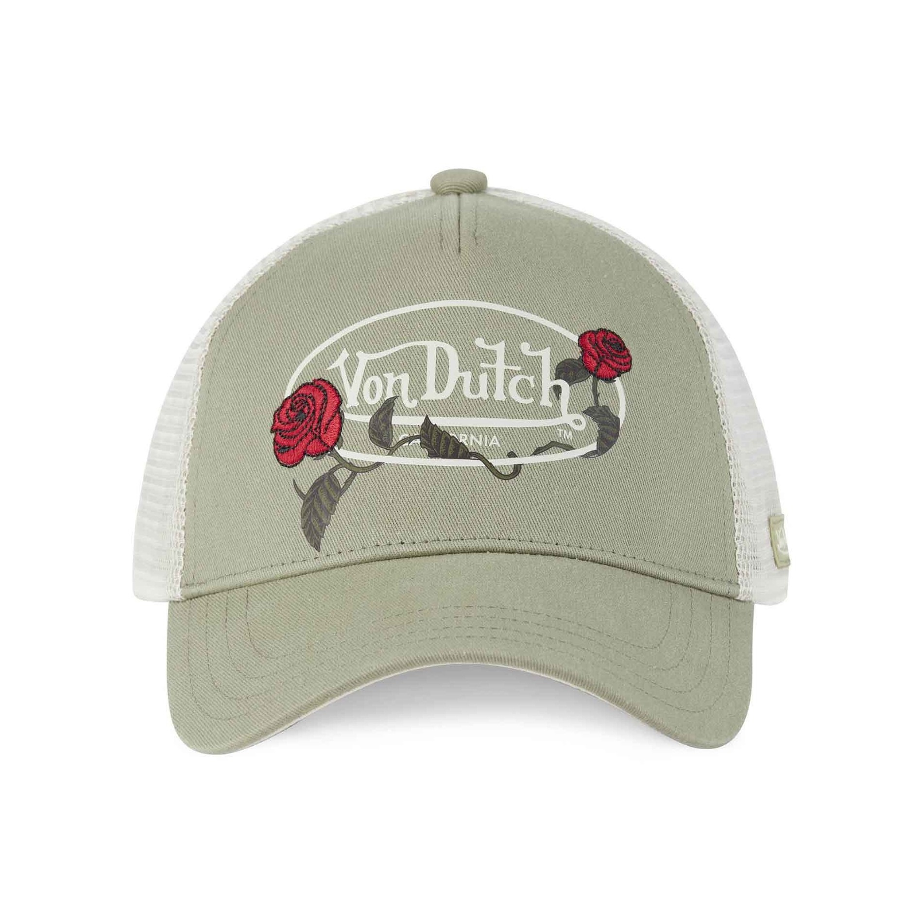 Von Dutch LOR Casquette Trucker Kaki Blanc (3)