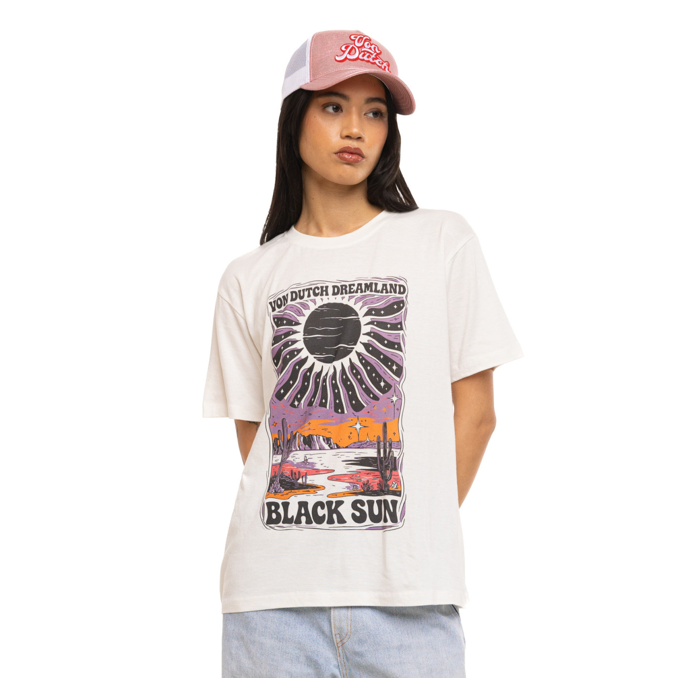 Von Dutch SUN tee-shirt blanc femme (1)