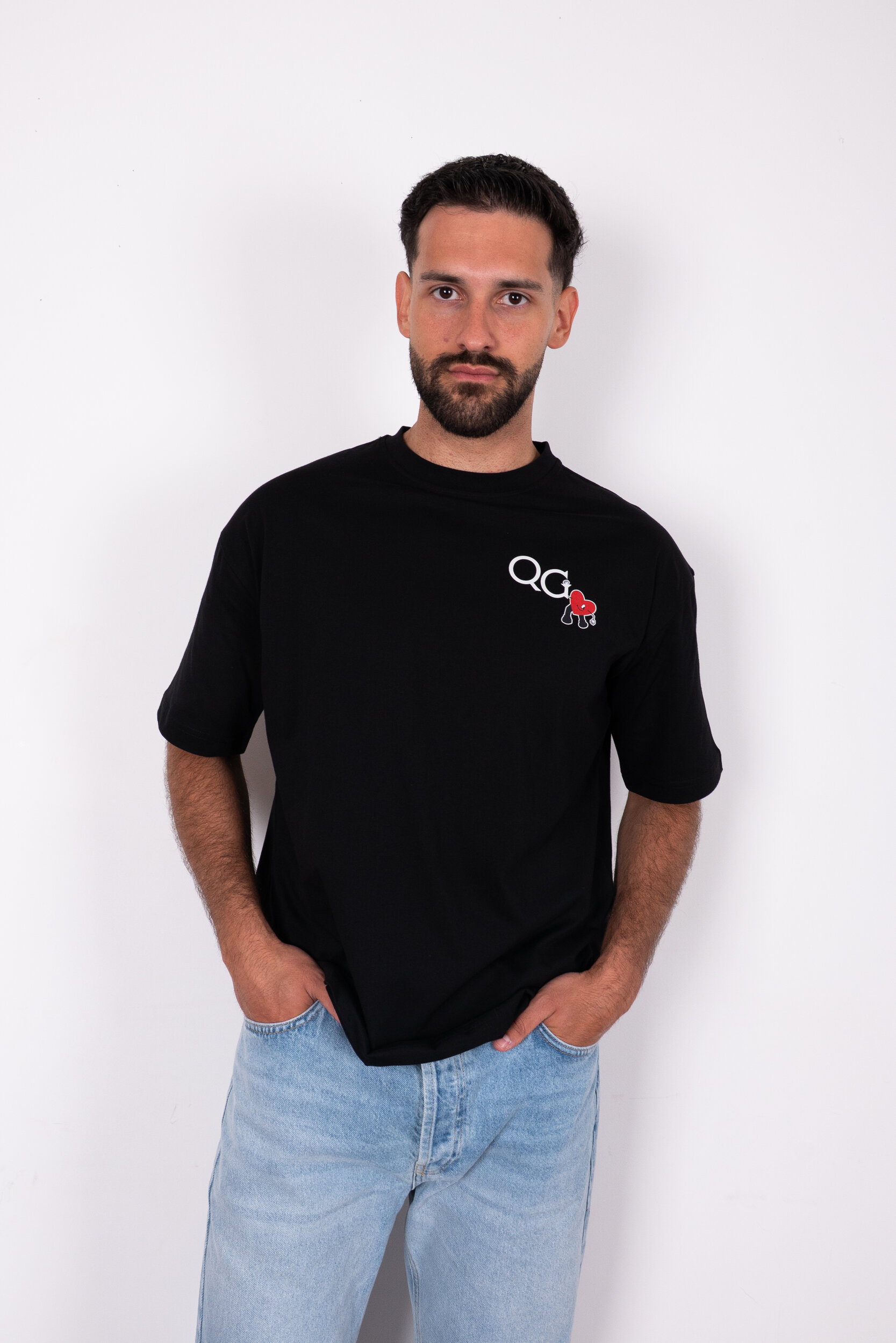 QG TEE SHIRT LOVE NOIR (1)
