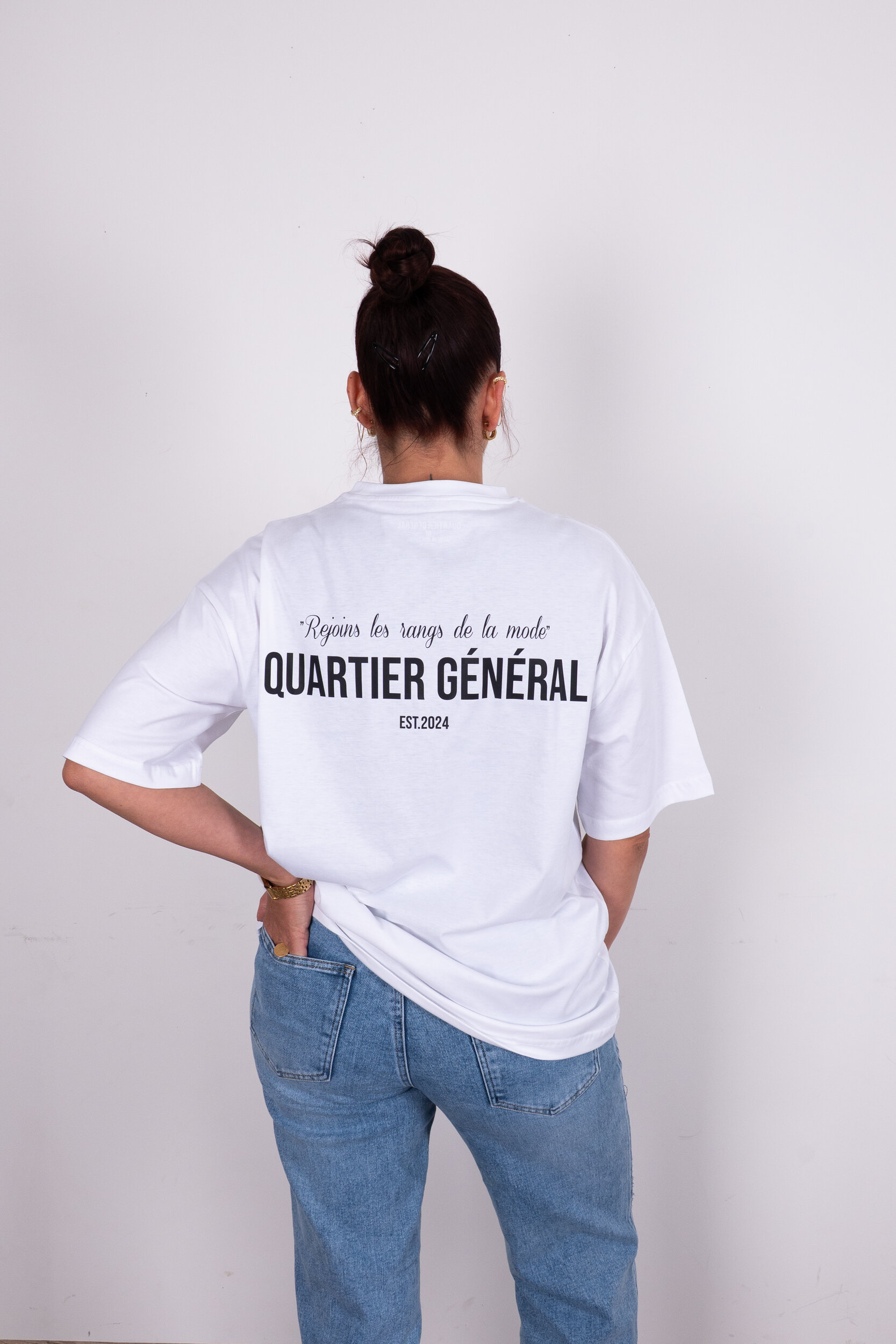QG TEE SHIRT BRAND BLANC (2)